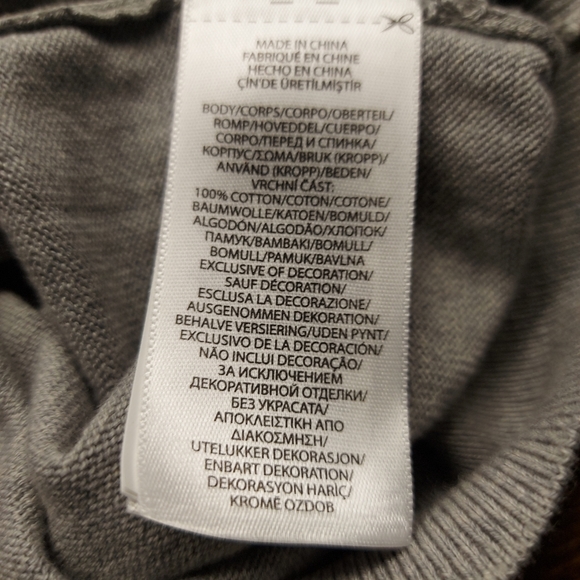 POLO Ralph Lauren prima cotton size medium Color gray Long sleeves - Picture 2 of 8